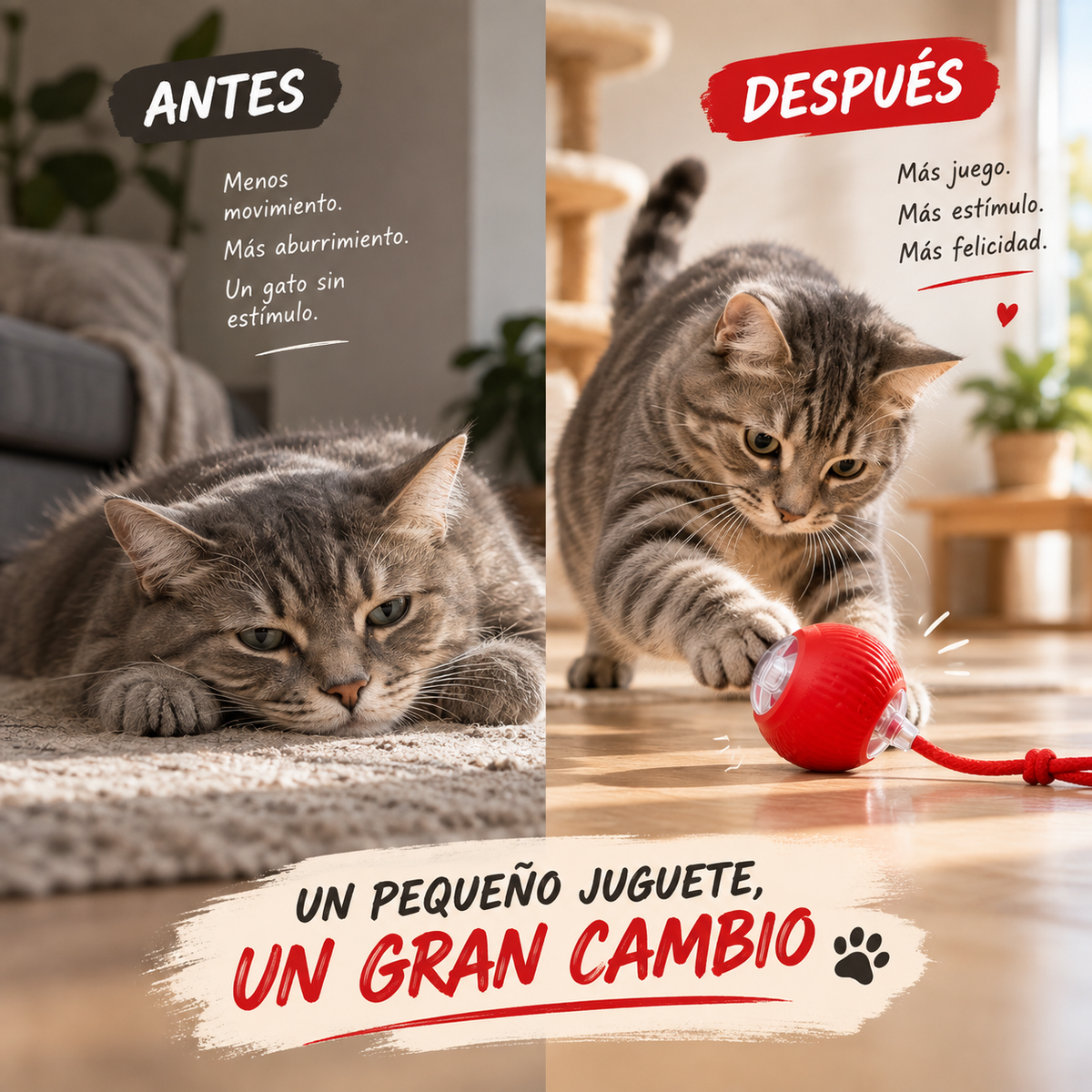 FetchBall — Pelota Interactiva Recargable para Perros y Gatos